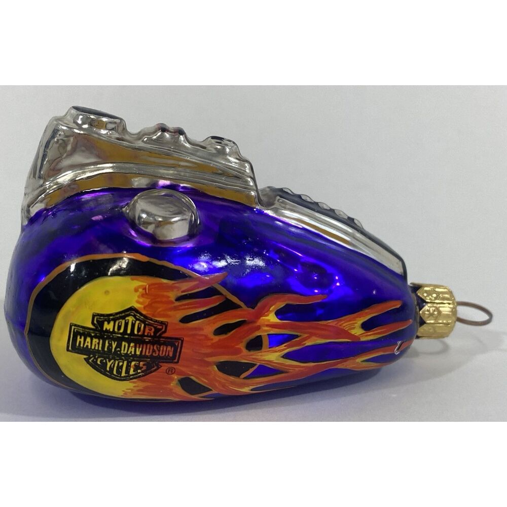 Christopher Radko Glass Christmas‎ Ornament Harley Davidson 1998 Motorcycle